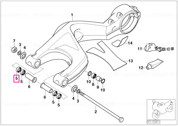 Needle sleeve 28X22X16 - BMW Motorrad Preț mic
