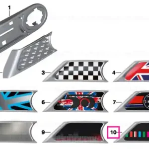 Set trim cu pernă MULTICOLOR - BMW - Mini Mai ieftin