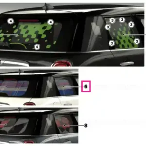 Mai ieftin Rear side windows sun blind SPEEDWELL-BLUE - BMW - Mini