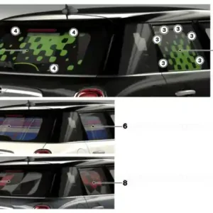 Sunshade rear window SPEEDWELL-BLUE - BMW - Mini Cumpără online