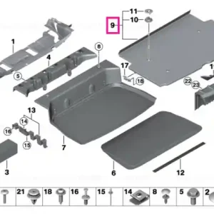 Preț mic Floor carpet, luggage compartment - BMW - Mini