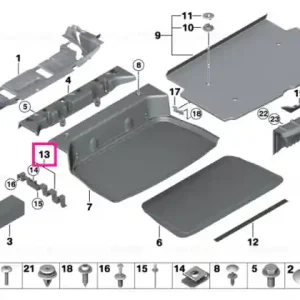 Popular Retainer for support, cargo floor, left - BMW - Mini