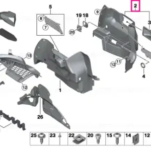 Ofertă de sezon Panou ornament portbagaj dreapta - BMW - Mini