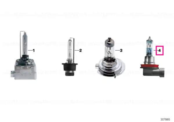 BMW Power halogen bulbs 2 X H11 Retur ușor