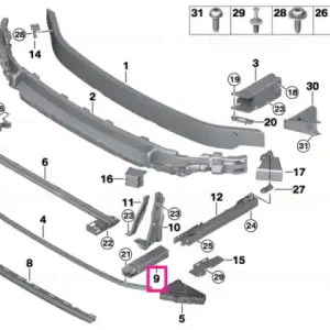 Preferatul clienților Deformation element, front lower left - BMW - Mini