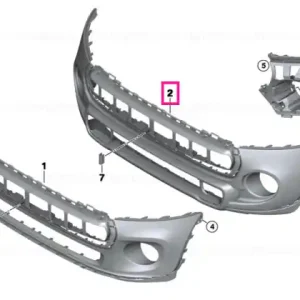 Comandă acum Capac finisaj, bara protecție, brut, COOPER S - BMW - Mini
