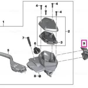 Clemă țeavă dreapta - BMW Motorrad Ultima șansă