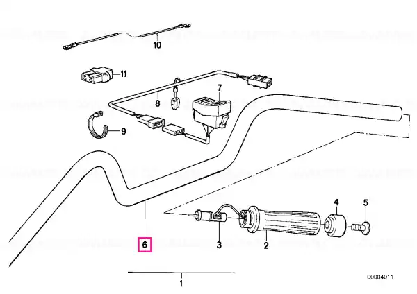 Cumpără online Handlebar, heated grip, black - BMW