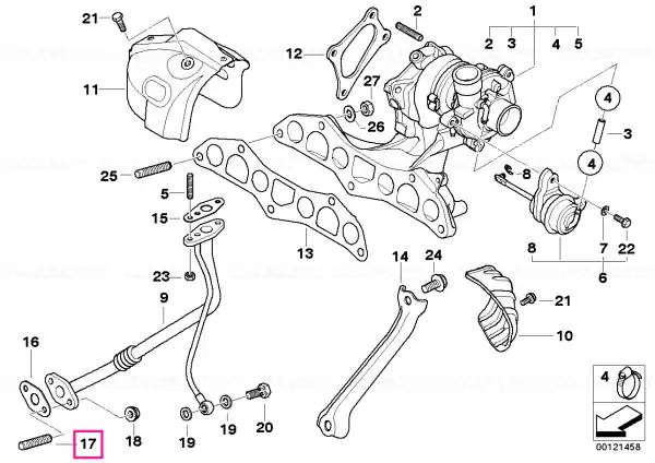 Livrare gratuită Stud bolt M6X23 - BMW - Mini