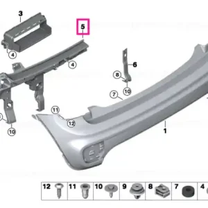 Ultima șansă Guide for bumper, side, right JOHN COOPER W. - BMW - Mini