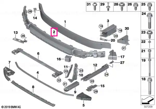 Impact absorber, top - BMW - Mini Cumpără acum