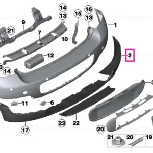 Preț mic Spoiler, trailer tow hitch, middle - BMW - Mini