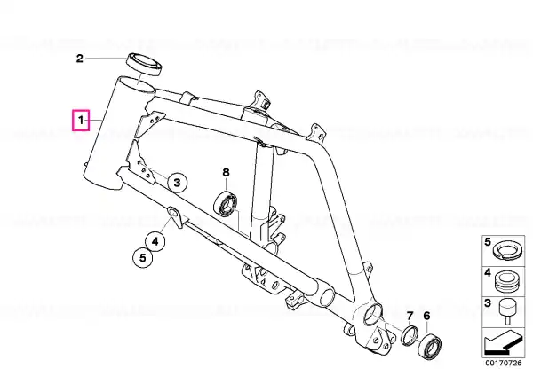 Front frame - BMW Motorrad Livrare rapidă