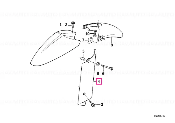 Super ofertă Capac cursor roată stânga grunduit - BMW Motorrad