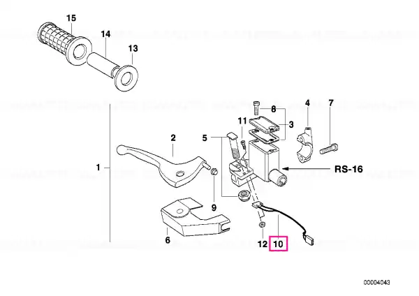 Întrerupător stop față - BMW Motorrad Ofertă limitată