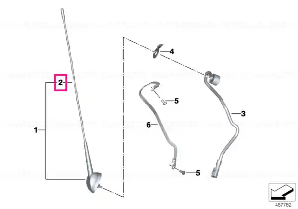Comandă acum Antenna rod - BMW Motorrad