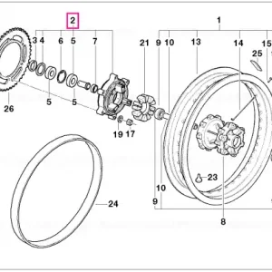 Transport gratuit Sprocket-wheel carrier - BMW Motorrad