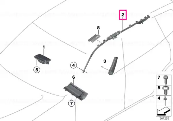 Head airbag, left - BMW Mai ieftin
