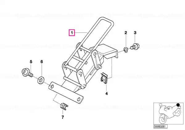 Transport gratuit Dualseat lock mechanism for radio - BMW Motorrad