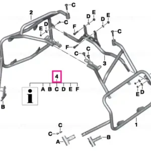 Set piese montaj port caz - BMW Motorrad Preț redus