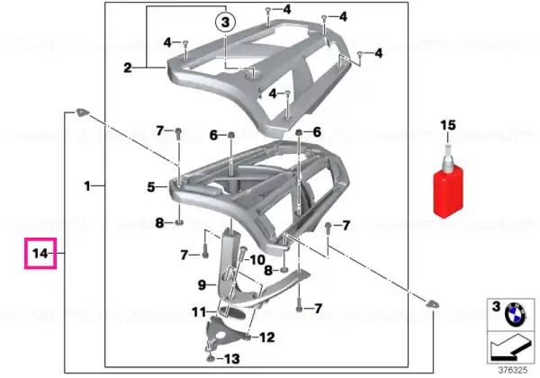 Set insert tablă metalică - BMW Motorrad Reduceri