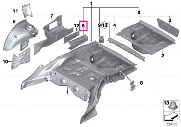 Cel mai bun preț Right side member extension - BMW
