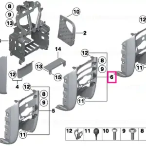 Capac consola centrală - BMW - Mini Reducere extra