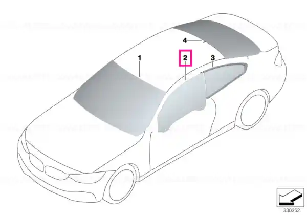 Reduceri Door window, front left - BMW