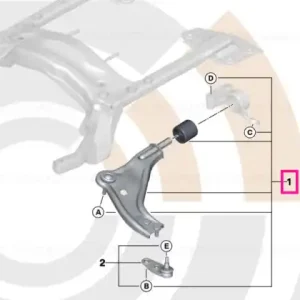 Kit reparație braț suspendat dreapta VALUE LINE - BMW - Mini Lichidare de stoc