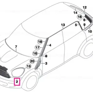 Inel trim far dreapta BLACK - BMW - Mini Super ofertă