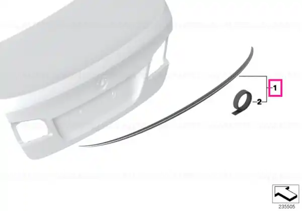 Primed rear spoiler - BMW Mai ieftin
