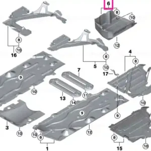 Cel mai bun preț Underbody panelling, rear right - BMW - Mini