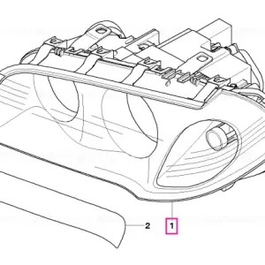 Vezi acum Bi-xenon headlight AKL, right - BMW