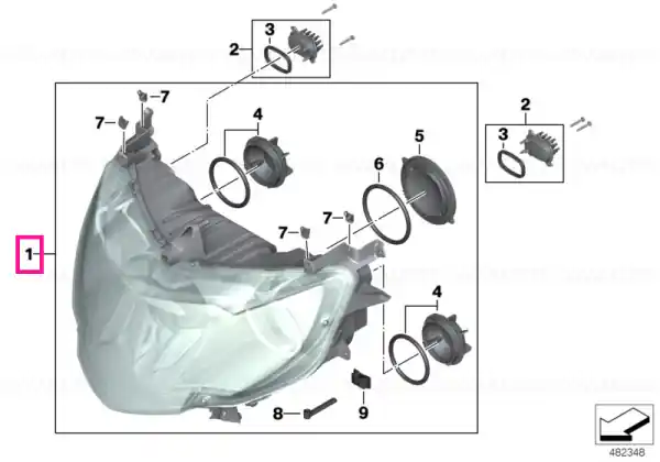 Cel mai vândut Xenon headlight ECE - BMW Motorrad