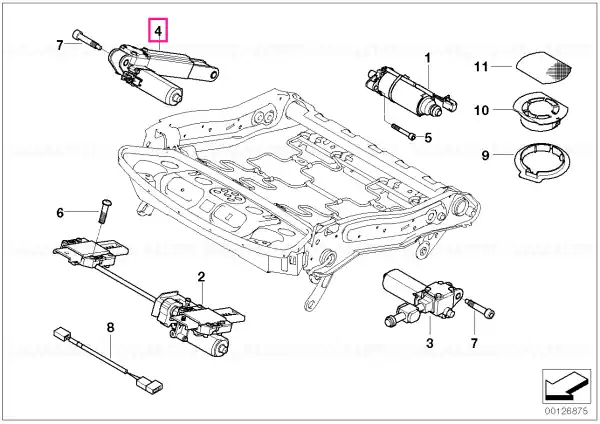 Cumpărături sigure Drive, seat height adjustment right - BMW