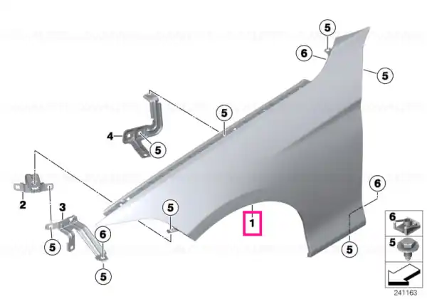 Preț redus Side panel, front right - BMW