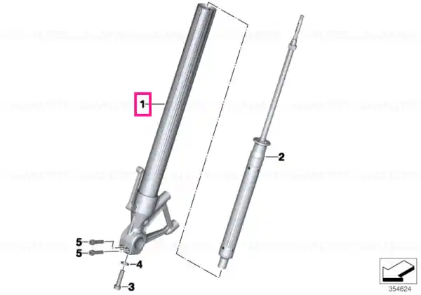 Ofertă limitată Slider tube left - BMW Motorrad