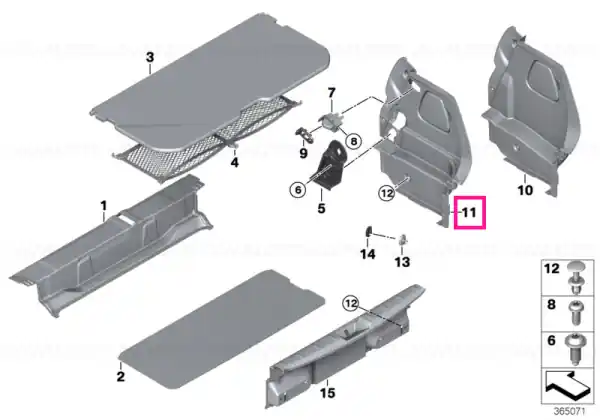 Ofertă de sezon Panou trim luneta, dreapta - BMW - Mini