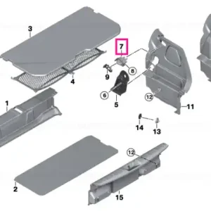 Lock, floor panel - BMW - Mini Preferatul clienților