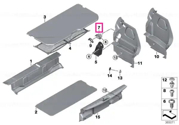 Lock, floor panel - BMW - Mini Preferatul clienților