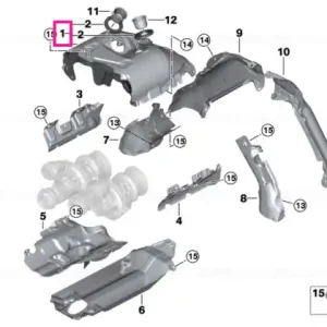 Vezi acum Heat shield, upper - BMW