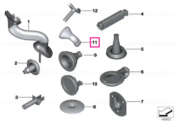 Ofertă limitată Grommet, line, electric parking brake - BMW