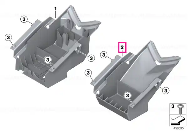Doar azi Rear carrier part - BMW Motorrad