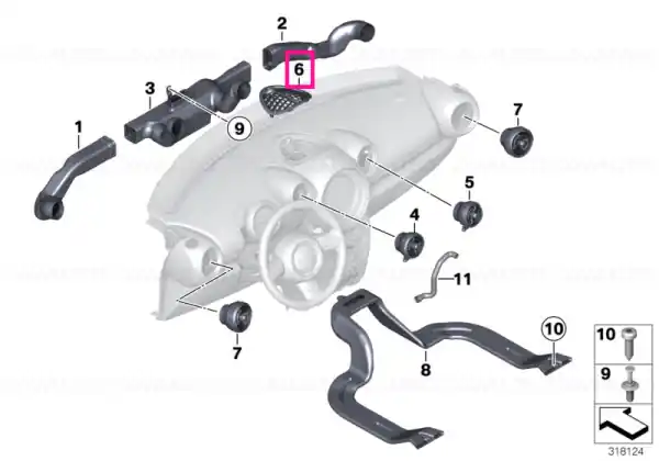 Grila ventilație - BMW - Mini Ultima șansă