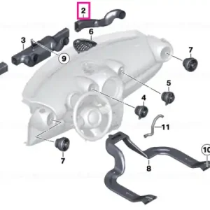 Cold air duct, right - BMW - Mini Reducere de preț