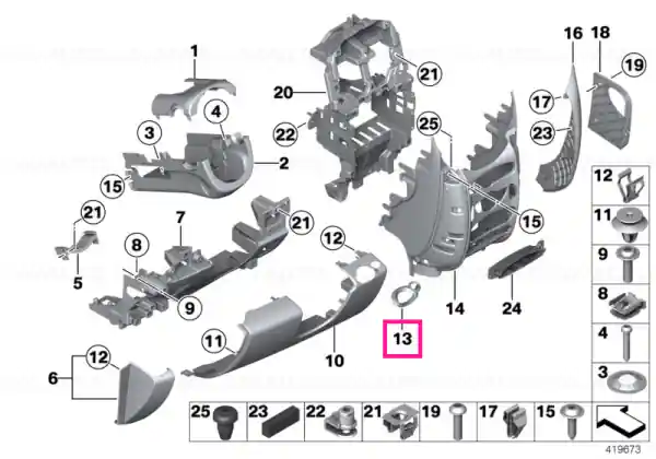 Transport gratuit Capac intrerupator start/stop - BMW - Mini