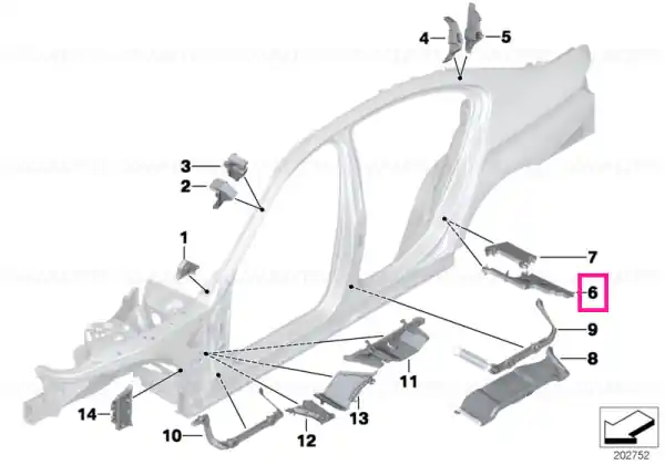 Popular Shaped part, wheel arch, outer - BMW