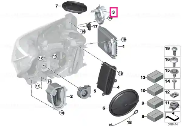 Ultima șansă Set, LED module, cornering light - BMW