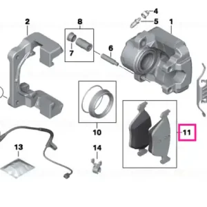 Trusa reparatie placuțe frână fără azbest - BMW Chilipir