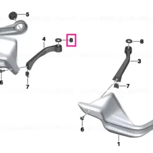 Șaibă plastic, M5X12,5X0,5 - BMW Motorrad Plată securizată